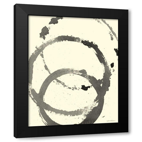 Astro Burst I Black Modern Wood Framed Art Print with Double Matting by Lam, Vanna