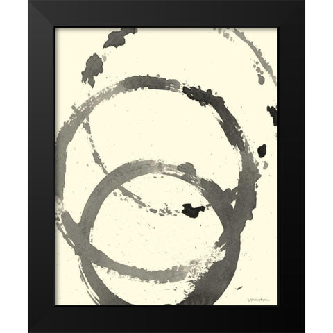 Astro Burst I Black Modern Wood Framed Art Print by Lam, Vanna
