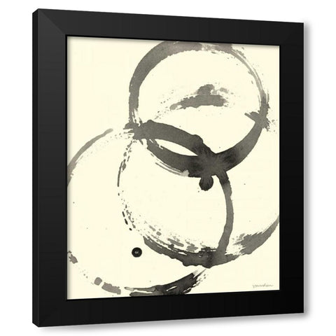 Astro Burst II Black Modern Wood Framed Art Print by Lam, Vanna