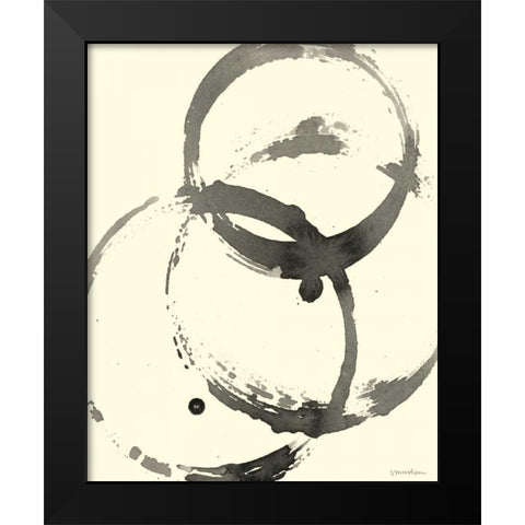 Astro Burst II Black Modern Wood Framed Art Print by Lam, Vanna