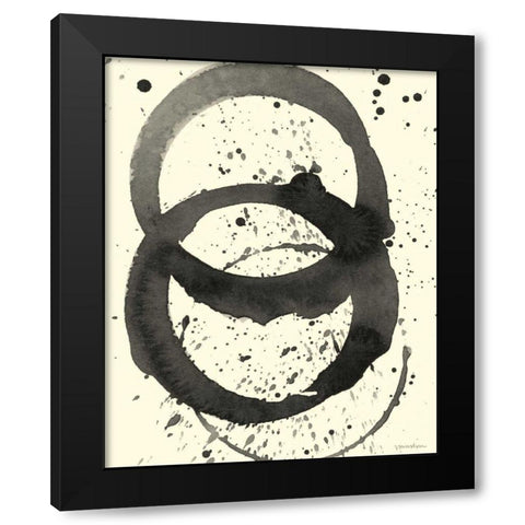 Astro Burst IV Black Modern Wood Framed Art Print by Lam, Vanna