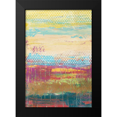 Pixel Plane I Black Modern Wood Framed Art Print by Goldberger, Jennifer