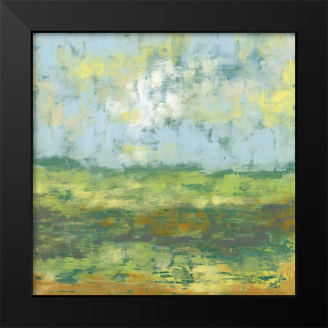 Sunfield II Black Modern Wood Framed Art Print by Goldberger, Jennifer