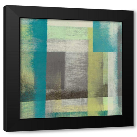 Overspray I Black Modern Wood Framed Art Print with Double Matting by Goldberger, Jennifer