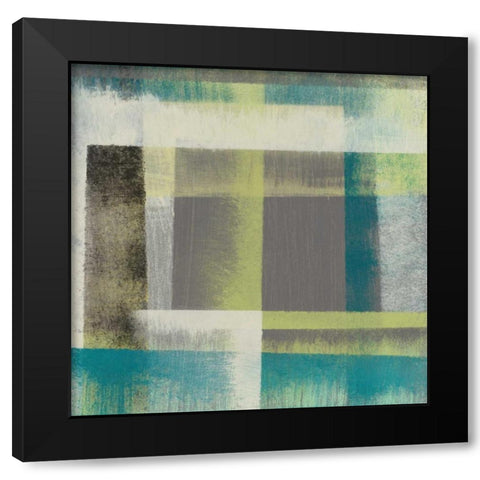 Overspray II Black Modern Wood Framed Art Print with Double Matting by Goldberger, Jennifer