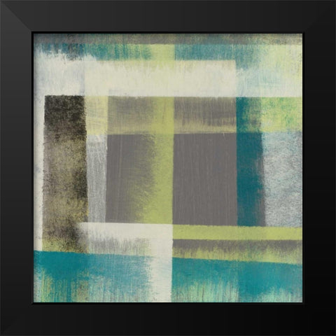 Overspray II Black Modern Wood Framed Art Print by Goldberger, Jennifer