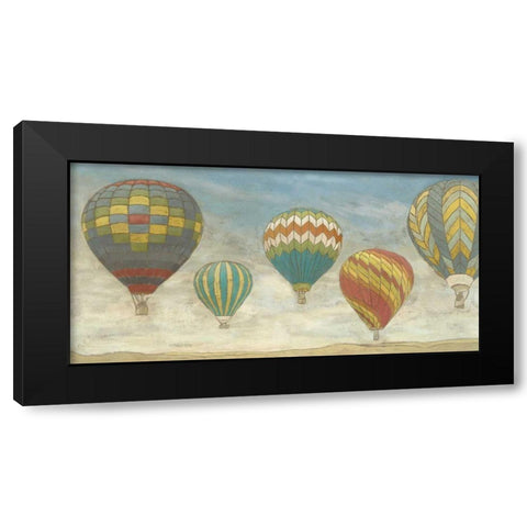 Up in the Air Panorama Black Modern Wood Framed Art Print with Double Matting by Meagher, Megan