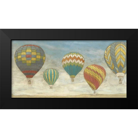 Up in the Air Panorama Black Modern Wood Framed Art Print by Meagher, Megan