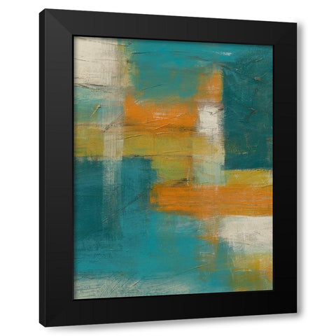 Blues Before Dawn I Black Modern Wood Framed Art Print by Vess, June Erica