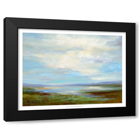 Looking North Black Modern Wood Framed Art Print by Finch, Sheila