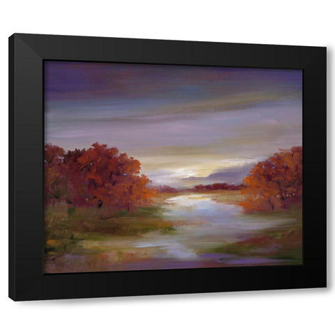 Light at Dusk II Black Modern Wood Framed Art Print by Finch, Sheila