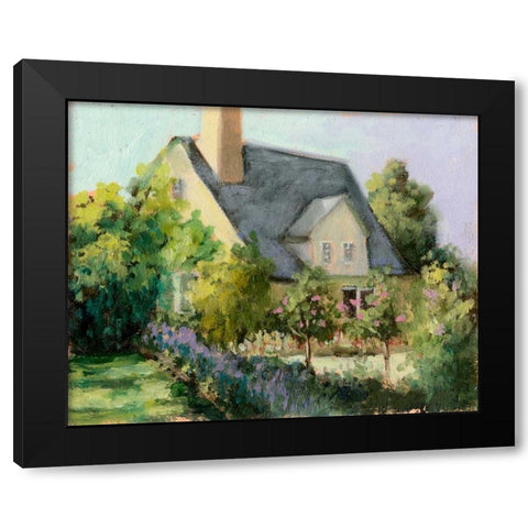 Cotswold Cottage I Black Modern Wood Framed Art Print by Weber, Mary Jean
