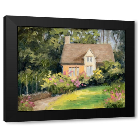 Cotswold Cottage III Black Modern Wood Framed Art Print by Weber, Mary Jean
