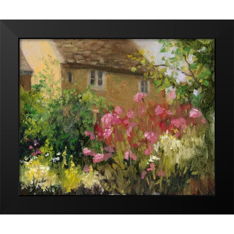 Cotswold Cottage IV Black Modern Wood Framed Art Print by Weber, Mary Jean