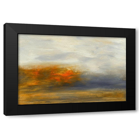 Fiery I Black Modern Wood Framed Art Print by Gordon, Sharon