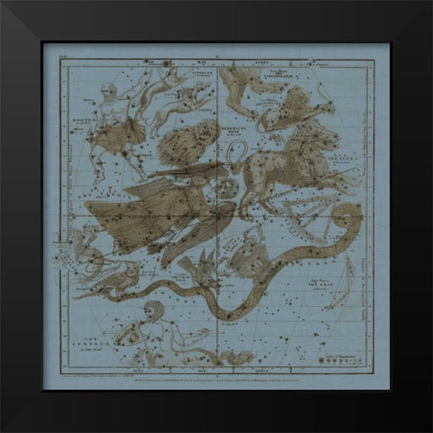 Zodiac III Black Modern Wood Framed Art Print by Evans, W.G.