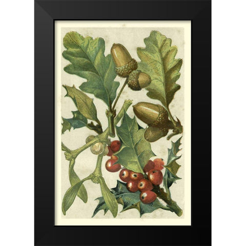 Fruits and Foliage II Black Modern Wood Framed Art Print by Vision Studio