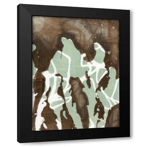 Silhouette Reversal II Black Modern Wood Framed Art Print with Double Matting by Goldberger, Jennifer