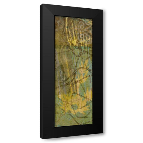 Safari Abstract I Black Modern Wood Framed Art Print with Double Matting by Goldberger, Jennifer