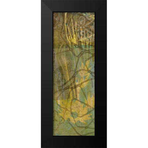 Safari Abstract I Black Modern Wood Framed Art Print by Goldberger, Jennifer