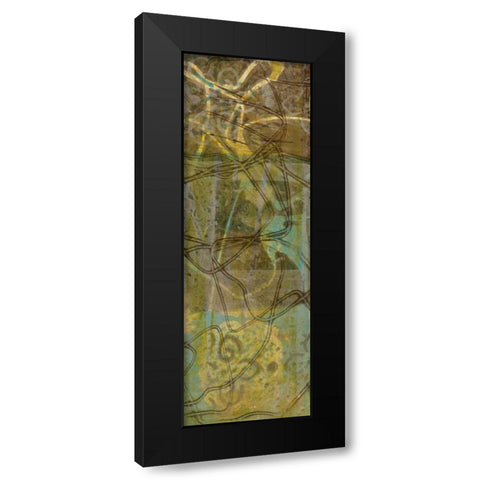 Safari Abstract II Black Modern Wood Framed Art Print with Double Matting by Goldberger, Jennifer