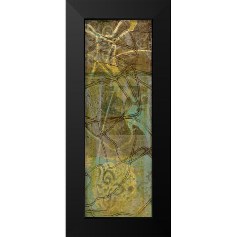 Safari Abstract II Black Modern Wood Framed Art Print by Goldberger, Jennifer