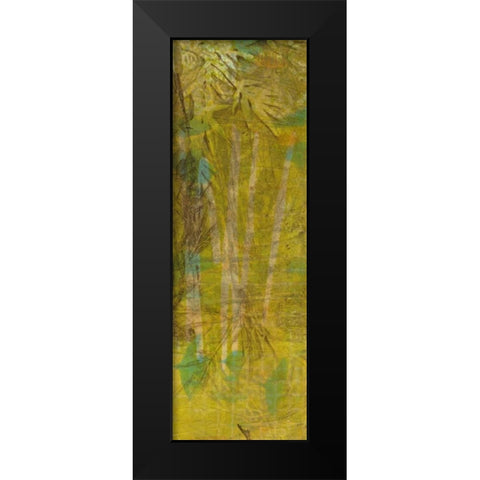 Bamboo Press I Black Modern Wood Framed Art Print by Goldberger, Jennifer