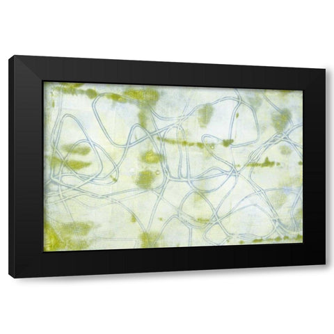 String Theory II Black Modern Wood Framed Art Print with Double Matting by Goldberger, Jennifer