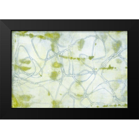 String Theory II Black Modern Wood Framed Art Print by Goldberger, Jennifer