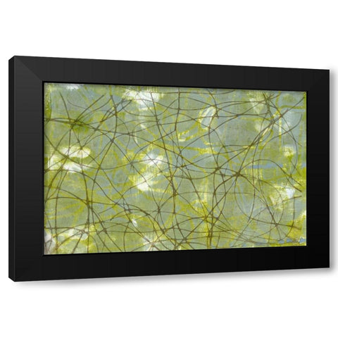 String Theory IV Black Modern Wood Framed Art Print with Double Matting by Goldberger, Jennifer