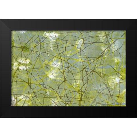 String Theory IV Black Modern Wood Framed Art Print by Goldberger, Jennifer