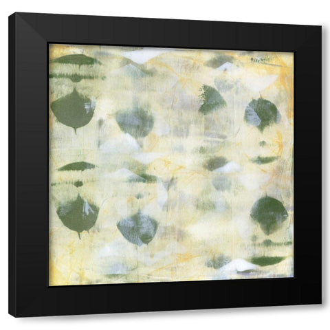 Clover II Black Modern Wood Framed Art Print with Double Matting by Goldberger, Jennifer