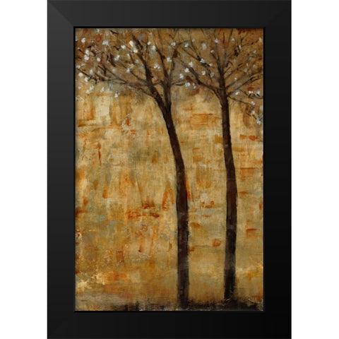 In Bloom II Black Modern Wood Framed Art Print by OToole, Tim