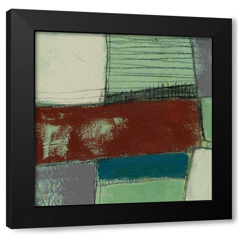 Deconstructed I Black Modern Wood Framed Art Print with Double Matting by Goldberger, Jennifer