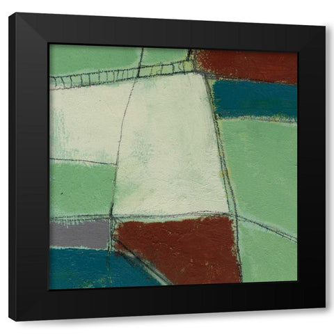 Deconstructed II Black Modern Wood Framed Art Print with Double Matting by Goldberger, Jennifer