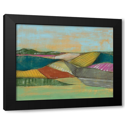 Colorfield I Black Modern Wood Framed Art Print with Double Matting by Goldberger, Jennifer