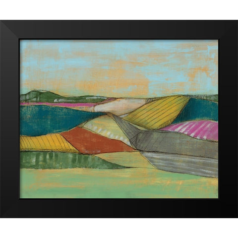 Colorfield I Black Modern Wood Framed Art Print by Goldberger, Jennifer