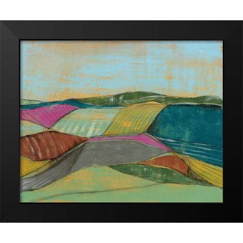 Colorfield II Black Modern Wood Framed Art Print by Goldberger, Jennifer