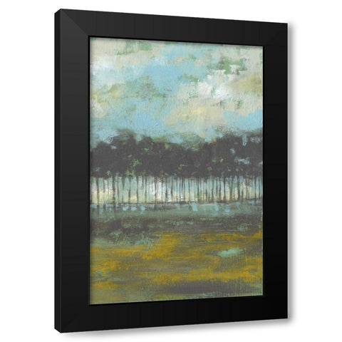 Golden Field II Black Modern Wood Framed Art Print by Goldberger, Jennifer