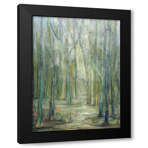 Crossroad I Black Modern Wood Framed Art Print by Crawford, Beverly
