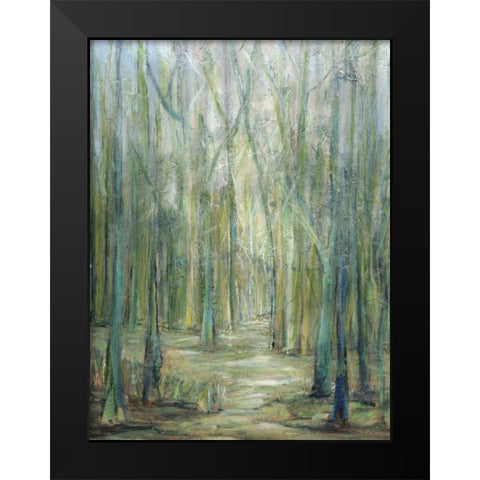 Crossroad I Black Modern Wood Framed Art Print by Crawford, Beverly