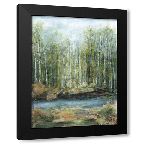 Adventure II Black Modern Wood Framed Art Print by Crawford, Beverly