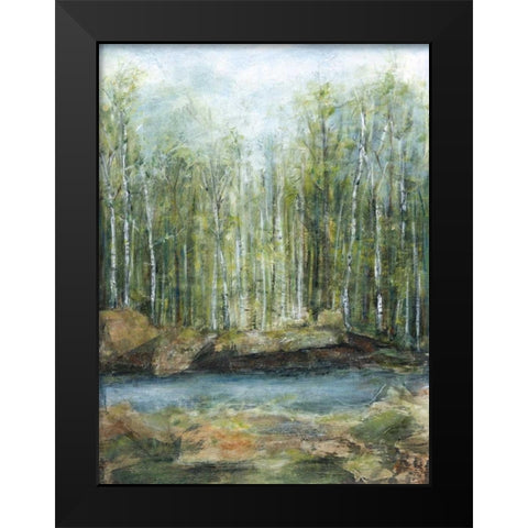 Adventure II Black Modern Wood Framed Art Print by Crawford, Beverly