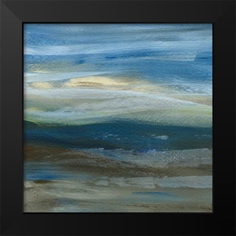 Denim Dance III Black Modern Wood Framed Art Print by Choate, Lisa