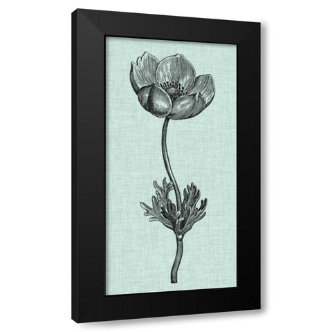 Celadon Beauty I Black Modern Wood Framed Art Print by Vision Studio