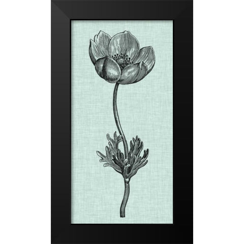 Celadon Beauty I Black Modern Wood Framed Art Print by Vision Studio