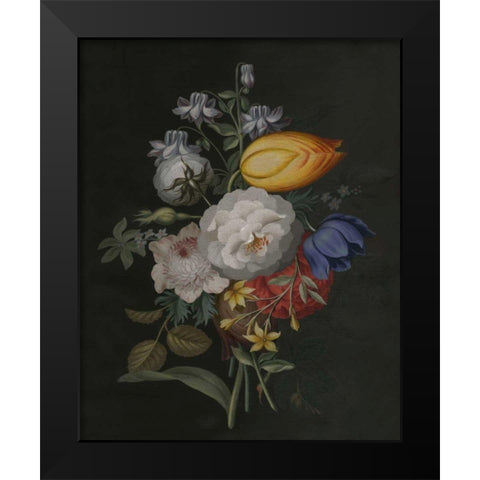 Dramatic Bouquet III Black Modern Wood Framed Art Print by Unknown