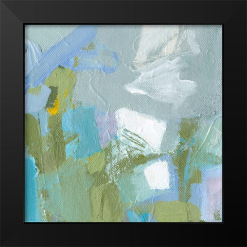 Little Stars Black Modern Wood Framed Art Print by Long, Christina