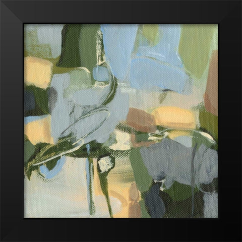 Rain Black Modern Wood Framed Art Print by Long, Christina