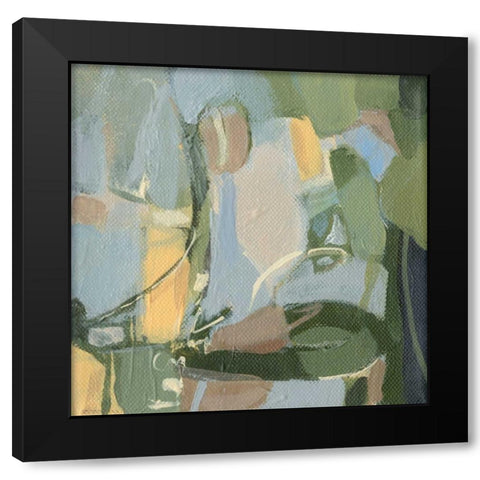Twinkle Black Modern Wood Framed Art Print with Double Matting by Long, Christina